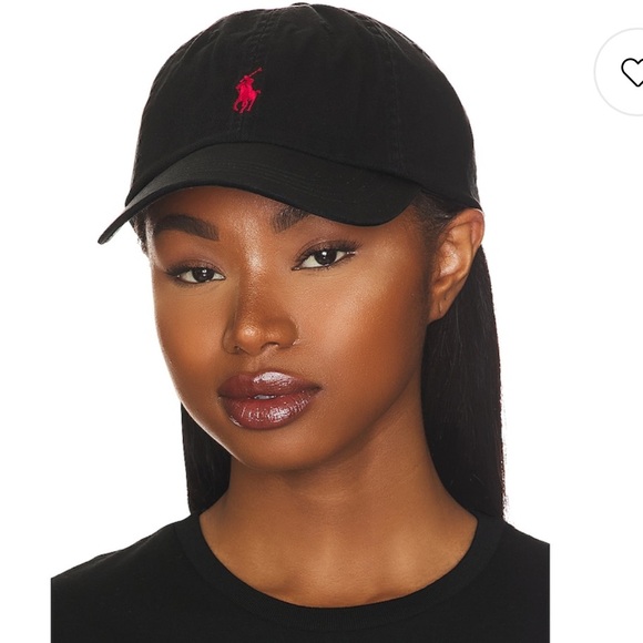 Polo Ralph Lauren Accessories - Polo by Ralph Lauren Black Hat with Red Logo